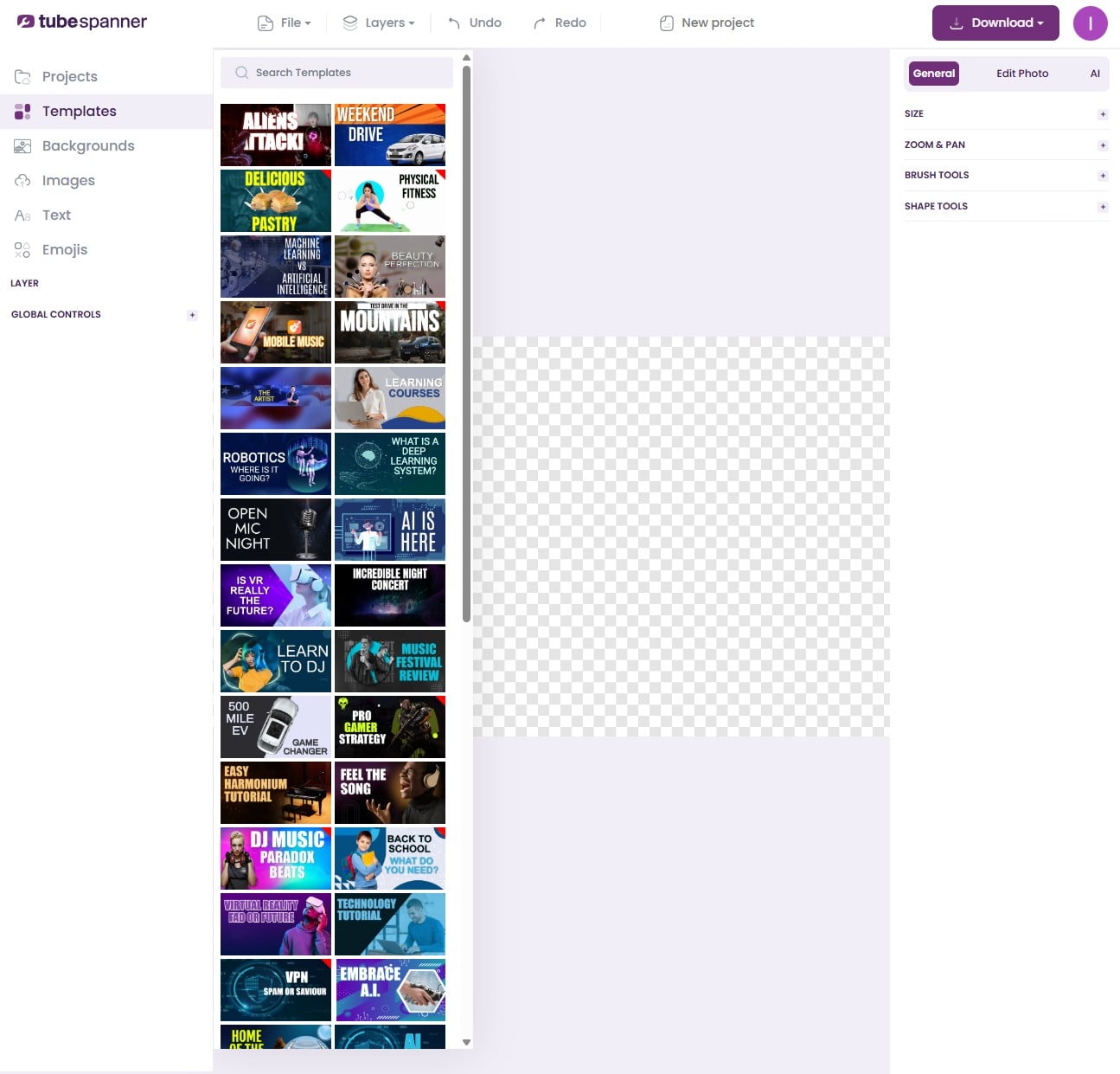TubeSpanner Templates