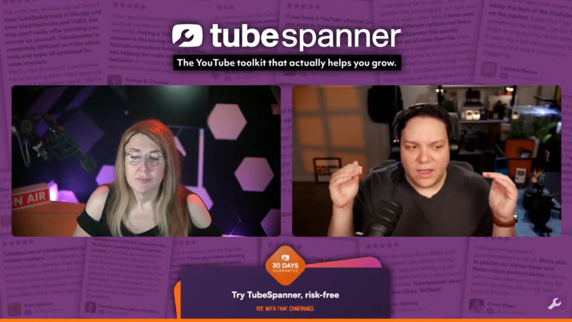 TubeSpanner livestream