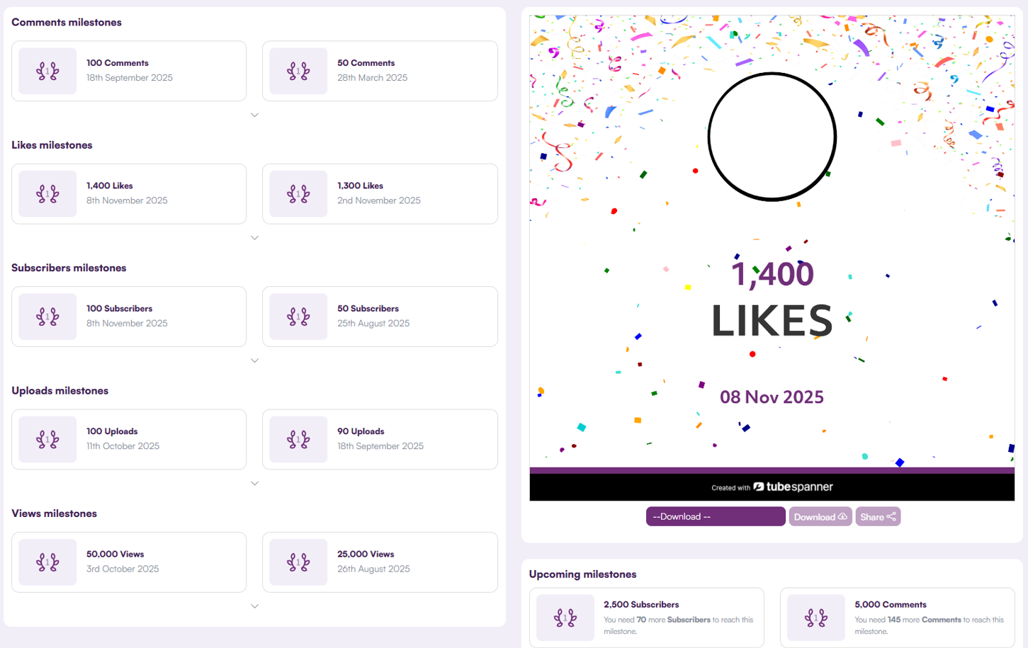 TubeSpanner Achievements