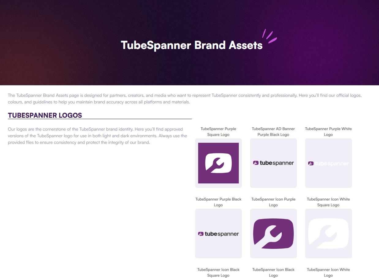 TubeSpanner Brand Assets