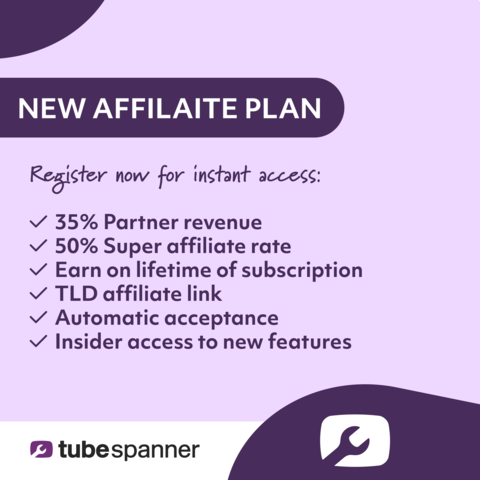 A small advert promoting TubeSpanner's affiliate programme