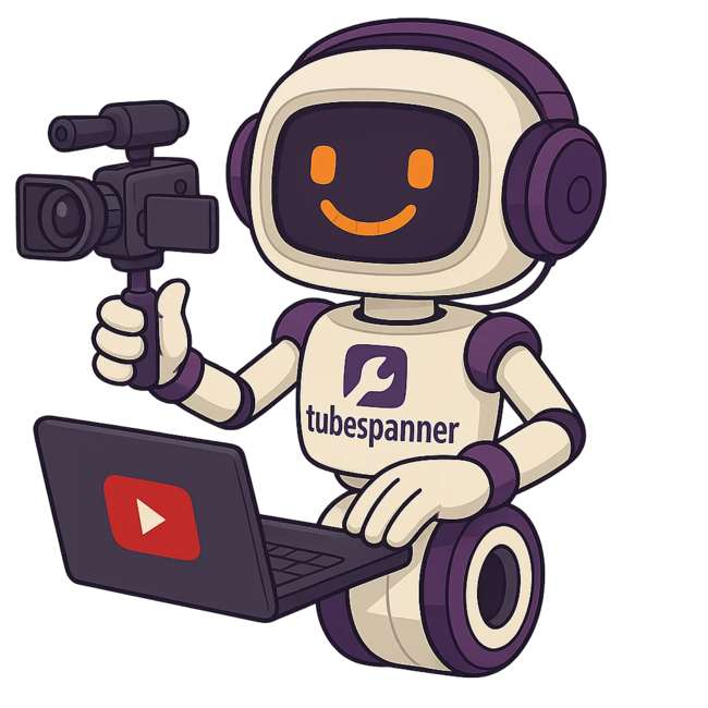 A robot making YouTube videos.