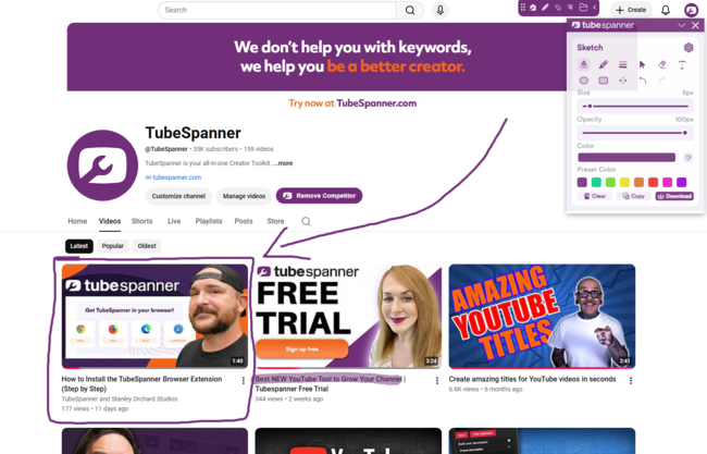 TubeSpanner Sketch Feature
