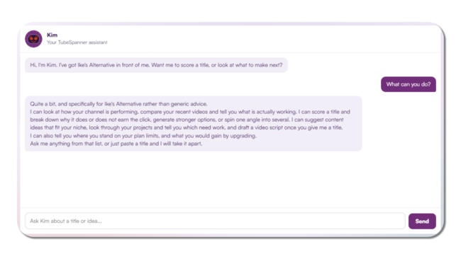 TubeSpanner Ask Kim